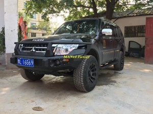 Parachoques delantero de barra de toro de acero MANx4 para <span class=keywords><strong>Mitsubishi</strong></span> Pajero <span class=keywords><strong>Montero</strong></span> <span class=keywords><strong>V80</strong></span> V90 V93 V97 - Product Image 2