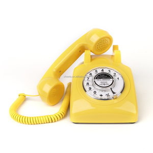 <span class=keywords><strong>Téléphone</strong></span> <span class=keywords><strong>fixe</strong></span> rétro ABS, <span class=keywords><strong>téléphone</strong></span> à cadran rotatif, <span class=keywords><strong>téléphone</strong></span> filaire vintage pour la maison ou le bureau - Product Image 6