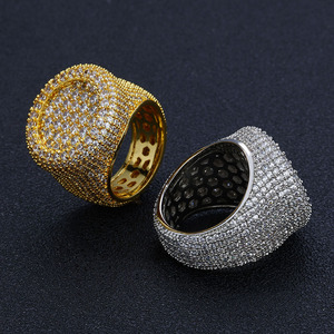 Оптовая продажа, большое круглое кольцо с кристаллами - Product Image 2