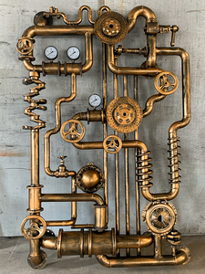 Decoración de bar de estilo Steampunk, decoración de pared, diseño industrial, portátil, para cóctel, mesa móvil, 2022 - Product Image 3