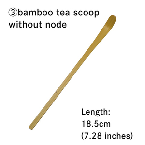 Accesorios para Matcha, Regalo con Tres Tipos de Chashaku Tradicional Japonés, Cuchara de Bambú Natural - Product Image 4