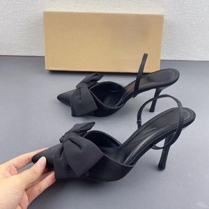 Zapatos de Tacón con Lazo de Pedrería de Última Moda para Mujer, Zapatos de Tacón Cerrados con Lazo - Product Image 4