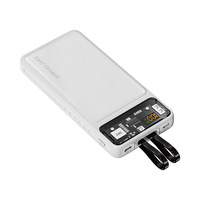 Batterie externe ultra-fine 10000 20000mAh, charge super rapide, pleine capacité, vente en gros, OEM, export