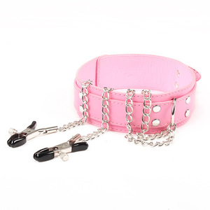 Wholesale leather collars, nipple clips, chains, leashes, women's adult <b>products</b>, <b>SM</b> sex toys, dog leashes, dropshipping - Product Image 5