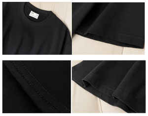 240 Grams 100% Cotton <strong>4XL</strong> Oversize Solid Knitted High Quality Heavyweight Vintage Unisex Custom <strong>T</strong> <strong>Shirt</strong> - Product Image 3