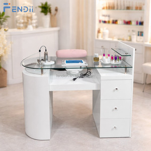 <span class=keywords><strong>Mesa</strong></span> de Manicura para Salón, Moderna <span class=keywords><strong>Mesa</strong></span> de Uñas de Madera con Extractor de Polvo - Product Image 1