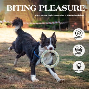 Vente chaude jouet pour chien résistant aux morsures ETPU Popcorn anneau de traction Super léger Durable facile à nettoyer anneau de traction anti-morsure - Product Image 6
