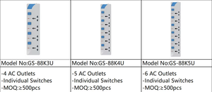 Maunfactury Nhiều Điện Ổ Cắm Điện Ổ Cắm 4way 2M 4 Chuyển Đổi Trắng Dây Điện Máy Tính Bảng Giá Rẻ Op Mở Rộng Ổ Cắm - Product Image 3