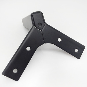 Pied de meuble Luye en acier carbone 1,8 mm noir mat en forme de Y, 8 cm, 10 cm, 12 cm, 15 cm, pour armoire, canapé, table - Product Image 1