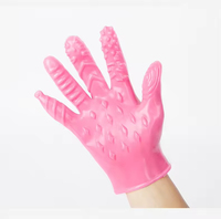 Nouveauté Cadeau Gants Érotiques en Silicone pour Doigts, Outil de Jeu Doux pour Couples, Manchon de Main pour Flirt, Jouets de Doigt