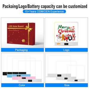 Factory Direct Hot Sale Tragbare <span class=keywords><strong>LED</strong></span>-Notiz karte mit Touchscreen-Power-<span class=keywords><strong>Display</strong></span>-Ständer Inklusive <span class=keywords><strong>LED</strong></span>-Zeichenbrett - Product Image 5