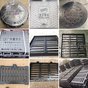 Copertura per tombino quadrata in ferro duttile per applicazioni di servizi di colata di acque reflue e acqua piovana - Product Image 3