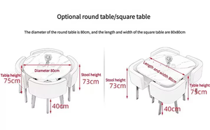 Đảm Bảo Chất Lượng Vòng Hình Chữ Nhật Bằng Đá Cẩm Thạch Bằng Gỗ Bàn Ăn Đặt 4 Ghế Thiêu Kết Đá Hàng Đầu Ăn Đặt Bàn Ăn Hiện Đại - Product Image 6