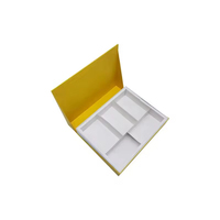 Boîte de luxe en papier rigide recyclable et écologique pour emballage de tasses à café Baklava, avec broderie de palmiers du Ramadan, pour pâtisseries et dattes, coffret cadeau