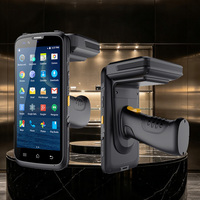جهاز محمول لقراءة البيانات بتقنية RFID UHF مع شاشة 5.72 بوصة يعمل بنظام أندرويد، ماسح ضوئي للباركود، قارئ بيانات مع خاصية التعرف على الوجه وبصمة الإصبع