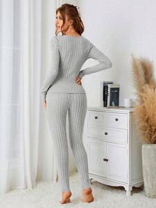 2025 Spring Womens Clothing Luxury High Quality 2 Piece <b>Set</b> Elegant <b>Sexy</b> and Comfortable Sleepwear for Women <b>Sets</b> - Product Image 3