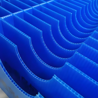 Séparateurs en plastique imperméables en polypropylène ondulé PP Coroplast, lame de séparation, boîte à grille poly, espaceur, pince