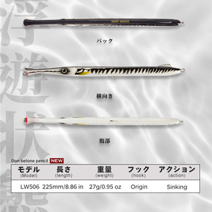 Hunthouse, 225mm, 27G, pez aguja, cebo duro de fundición larga, señuelo Wobbler Popper para Río, lago, corriente, objetivos de pesca, trucha, atún - Product Image 2