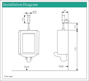Vanne de chasse d'eau pour urinoir mural à économie d'eau, finition chromée, type DC à double chasse, OURY Y8901SD, fabrication directe d'usine - Product Image 5
