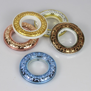 Oeillets de <span class=keywords><strong>rideau</strong></span> ronds en plastique PP doré anti-rouille <span class=keywords><strong>avec</strong></span> clip, fabriqués en Chine - Product Image 5