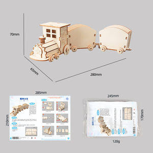 Hàng hóa đào tạo mô hình sinh viên khoa học thí nghiệm đồ chơi tự làm thủ công mỹ nghệ vật liệu Kit lắp ráp bằng gỗ câu đố đồ chơi - Product Image 5