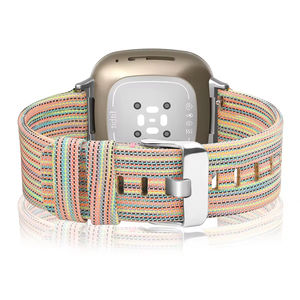 <span class=keywords><strong>Bracelet</strong></span> tissé en toile 9 couleurs <span class=keywords><strong>Bracelet</strong></span> de remplacement pour femmes et hommes Ceinture en nylon pour <span class=keywords><strong>Fitbit</strong></span> <span class=keywords><strong>Versa</strong></span> <span class=keywords><strong>3</strong></span> Band - Product Image 5