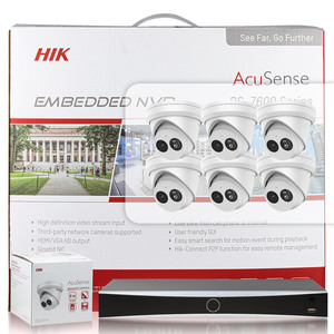 Caméra réseau tourelle Hik AcuSense avec microphone intégré, 8 canaux, 1U, <span class=keywords><strong>DS</strong></span>-<span class=keywords><strong>7608NXI</strong></span>-<span class=keywords><strong>I2</strong></span>/8P/S, 8 POE, AcuSense, kit NVR 4K - Product Image 2