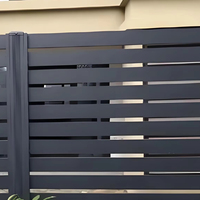 Clôture de jardin en alliage d'aluminium écologique, résistante aux intempéries, avec revêtement en poudre, design moderne, anti-rongeurs, garde-corps de balcon extérieur