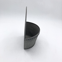 Pot Bunga Gantung Dinding Vintage Setengah Besi, Logam Antik, Lapisan Powder Coating, Ramah Lingkungan, Tahan Lama, untuk Rumah dan Taman