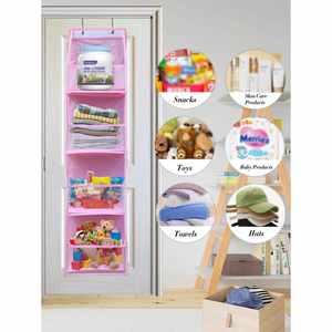 Hot Sale 1pc 4 Layer Over Door Hanging Organizer Wall Large Capacity Mesh Holder Clear Pockets Hanging Storage <b>Bag</b> for Home - Product Image 6