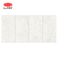 Carreaux de revêtement mural extérieur en porcelaine effet marbre mat blanc 600x1200mm pour piscine, villa, centre commercial