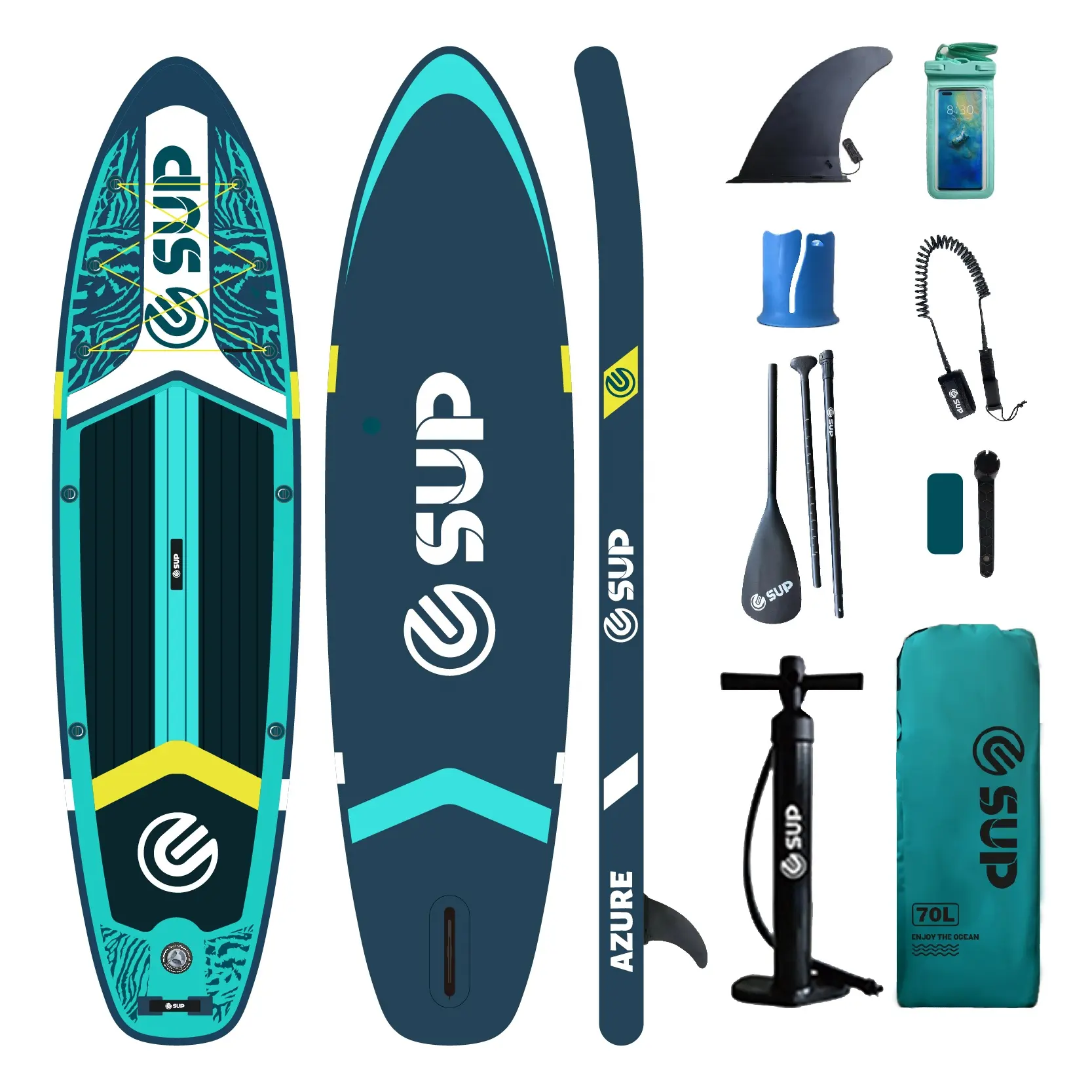 Großhandel einfach tragbares Surfbrett Surfbretter Paddelbrett Dock Tandem Sup Board geeignet für 2 Personen Wasserspiel Surfen