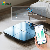 Báscula de Baño Analizadora de Composición Corporal con 8 Electrodos, Bluetooth y WiFi para Cálculo de Datos Corporales