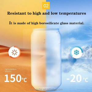 Vente en gros de verres à shot en <span class=keywords><strong>verre</strong></span> borosilicate de haute qualité de 16 oz et 20 oz avec couvercle en bambou et paille, écologiques, pour les fêtes, le café, le jus, la bière, l'<span class=keywords><strong>eau</strong></span> - Product Image 3