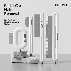 Peigne de toilettage pour animaux à poils longs, peigne à dents lâches pour chiens et chats, brosse démêlante à dents denses pour Golden Retriever et Border Collie - Product Image 1