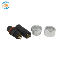 Connecteur de panneau métallique étanche IP67/IP68 M12 à montage avant/arrière avec bride, pour soudure, 12mm 16mm, de Dongguan