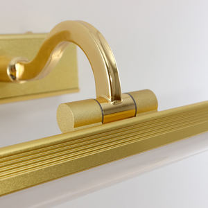 Lámpara de Pared LED con Acabado Dorado, Resistente al Agua, Giratoria, de Hierro y Acrílico, para Baño, Lavadero, Interior - Product Image 5