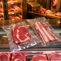 Sacs sous vide en nylon transparents et lisses, scellés sur trois côtés, qualité alimentaire, taille personnalisée pour l'emballage de noix mélangées