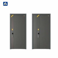 Puertas de aleación de zinc de estilo moderno de moda Premium para puerta de seguridad del hogar puerta de entrada de seguridad a la venta