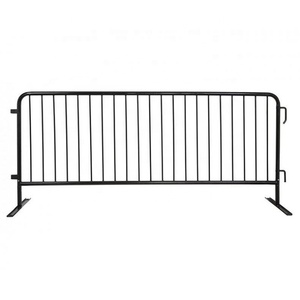 Barrière de contrôle des foules <span class=keywords><strong>en</strong></span> acier galvanisé avec pieds détachables, barricade piétonne <span class=keywords><strong>en</strong></span> métal portable <span class=keywords><strong>pour</strong></span> événements et chantiers - Product Image 4