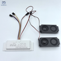 Interrupteur LED pour miroir haute sensibilité DC12V-24V 5A avec fonction anti-buée et variateur d'intensité, intégré aux haut-parleurs pour éclairage de miroir de salle de bain