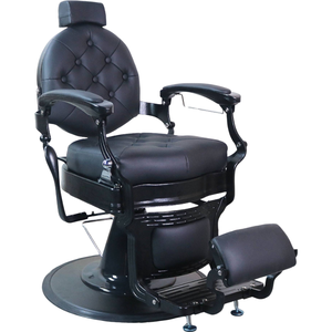 Fauteuil de Barbier Vintage Européen Rotatif, Chaise de Coiffure Professionnelle pour Salon, Chaise de Rasage pour Hommes - Product Image 3