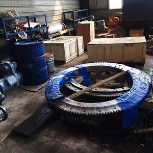 Roulement de <span class=keywords><strong>table</strong></span> rotative <span class=keywords><strong>ronde</strong></span> Roulement d'anneau d'orientation d'excavatrice Roulement de rotation de grue à tour Roulement de pivotement 3-12Tons Capacité nominale ISO CE Certifiée - Product Image 6