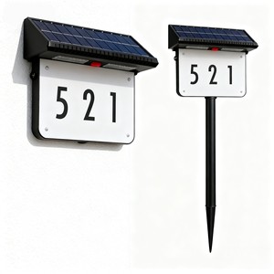 Luz LED para Placa de Dirección con Energía Solar, Letrero de Número para Exterior, Soporte de Pared o Estaca para Jardín o Camino - Product Image 5