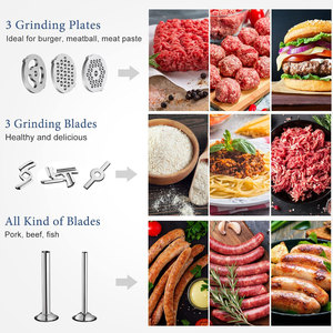 Pièces de machine à saucisses : trancheuses, mélangeurs, hachoirs, presse-pâtes, coupe-pâtes, pour la fabrication de pâtes fraîches, de spaghetti et de viande - Product Image 6