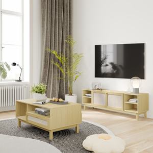 最新设计的户外咖啡桌，手工雕刻，带抽屉和架子，可存放物品，适合客厅和酒店 - Product Image 3