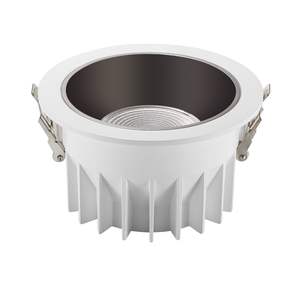 220V 12W LED Downlight dim CCT COB duvar yıkayıcı silindir Aurora dekoratif gömme ışık Clubhouse Hall 12V Downlight için - Product Image 3