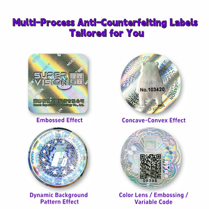 Autocollant en relief 3D de haute qualité, technologie de <span class=keywords><strong>lithographie</strong></span> à matrice de points holographique laser - Impression de données variables de code QR, étiquettes personnalisées - Product Image 5