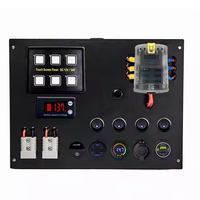 Boîtier de commande IP65 pour accessoires solaires 12V avec panneau de commande, compteur de puissance et instruments électroniques