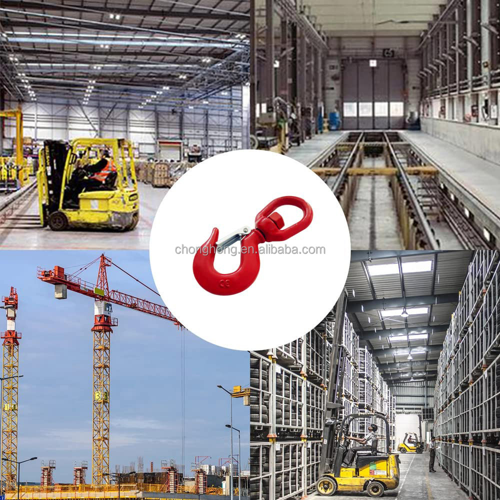 5Ton Slip Hooks Swivel Lifting Hook With Safety Latch,360 Degree Alloy Steel